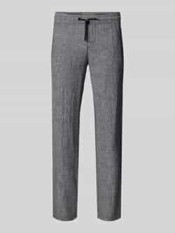 Blend Regular fit stoffen broek met tunnelkoord model 'MORGAN'