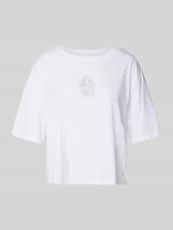 Armani Exchange Kort T-shirt met labelprint
