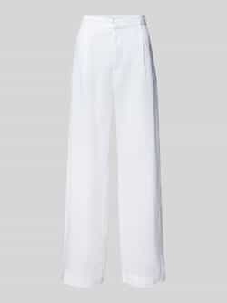 Gina Tricot Regular fit linnen broek met bandplooien model 'DENISE'