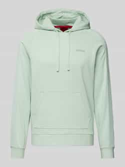 HUGO Hoodie met labelstitching model 'Tonal'