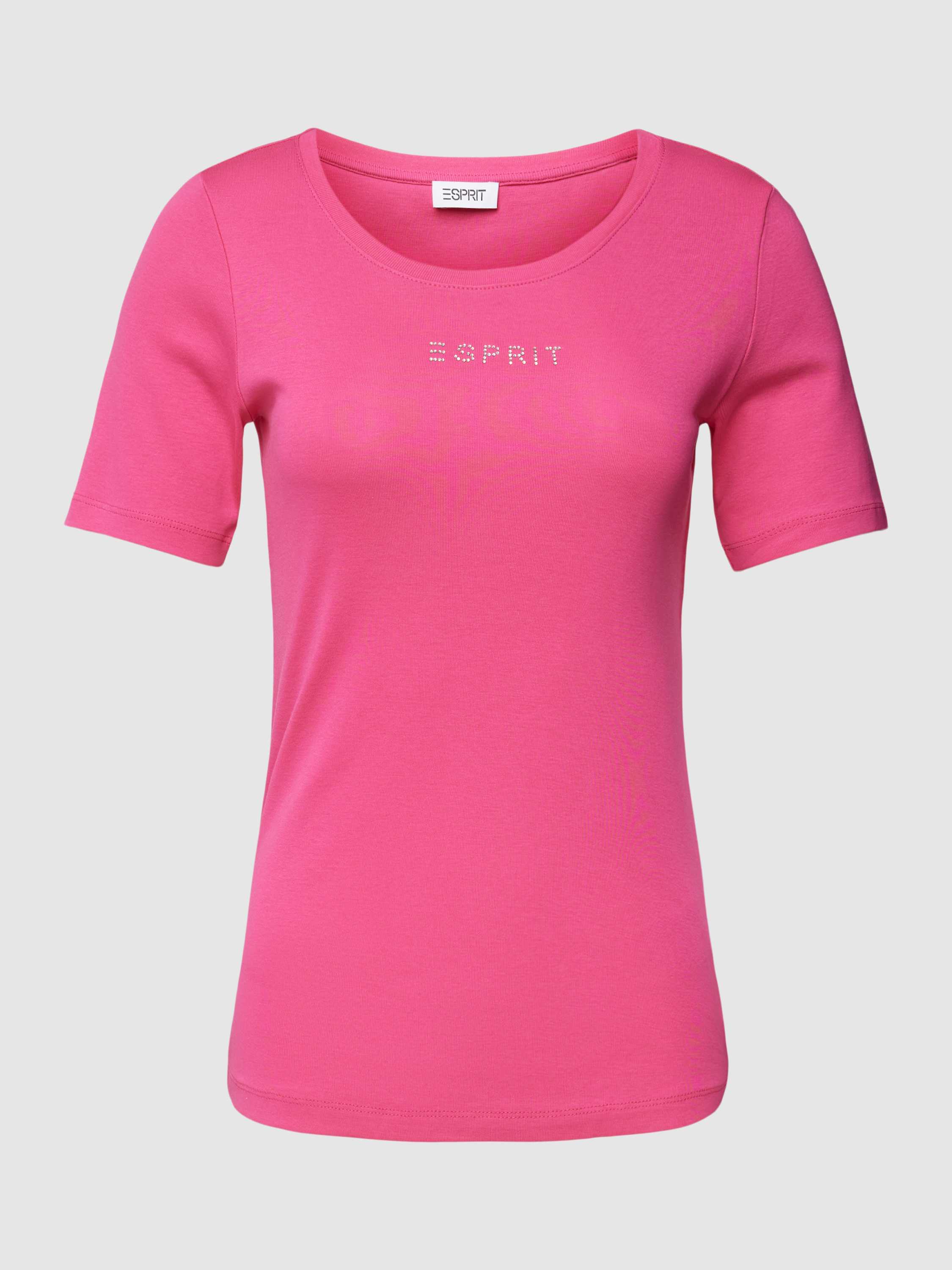 Esprit T-shirt met labeldetail