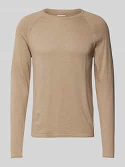 jack & jones Shirt met lange mouwen en geribde ronde hals model 'BREEZE'