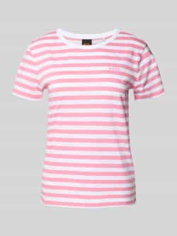 Boss Orange T-shirt Esla Striped Premium Damesmode Premium damesmode in gestreept ontwerp