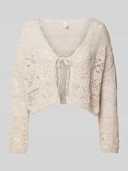 Only Kort gebreid jack met broderie anglaise model 'BEACH LIFE'
