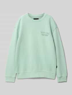 CARS JEANS Sweatshirt met labelprint model 'REWNAC'