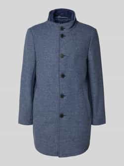 Roy Robson Lange jas met gewatteerde inzet en opstaande kraag