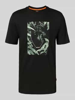 Boss Orange Regular fit T-shirt van puur katoen model 'ANIMALI'