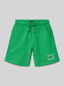 Tommy Hilfiger Kids Sweatshorts met labeldetail