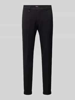 Antony Morato Zwarte broek met ritssluiting en knoopsluiting Black Heren