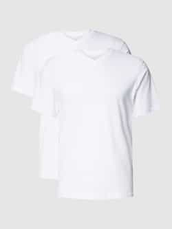 Götzburg Wäsche T-shirt met V-hals in een set van 2 stuks model 'PURE COTTON'
