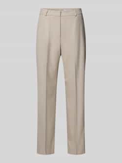 Comma Stoffen broek met persplooien en achterzakken