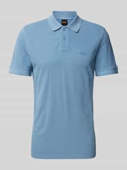 Boss Orange Slim fit poloshirt met labelprint model 'Prime'