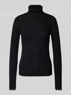 PATRIZIA PEPE Wollen pullover met ajourpatroon