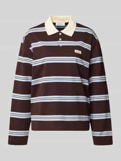 OH APRIL Relaxed fit poloshirt met labeldetail model 'Jolina'