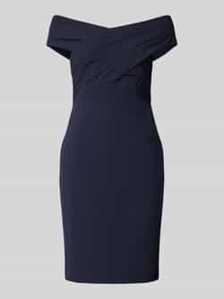 Lauren Ralph Lauren Knielange cocktailjurk in wikkellook