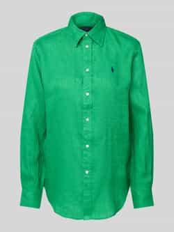 Polo Ralph Lauren Loose fit overhemdblouse van puur linnen met knoopsluiting