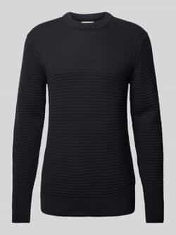 Casual friday Gebreide pullover met structuurmotief model 'Karl'
