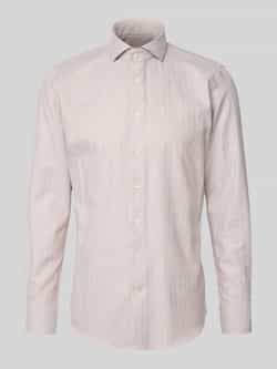Profuomo Slim fit zakelijk overhemd met kentkraag