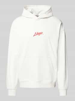 HUGO Hoodie met labelstitching model 'Dlogolong'