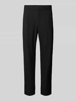 MCNEAL Tapered fit stoffen broek met achterzakken