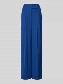 LUISA CERANO Wide leg stoffen broek met bandplooien