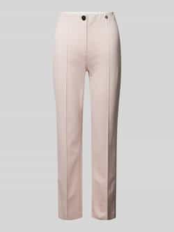 Marc Cain Slim fit stoffen broek met vaste persplooien