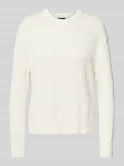 Polo Ralph Lauren Katoenen Crew-Neck Sweater met Zijsplitten White Dames