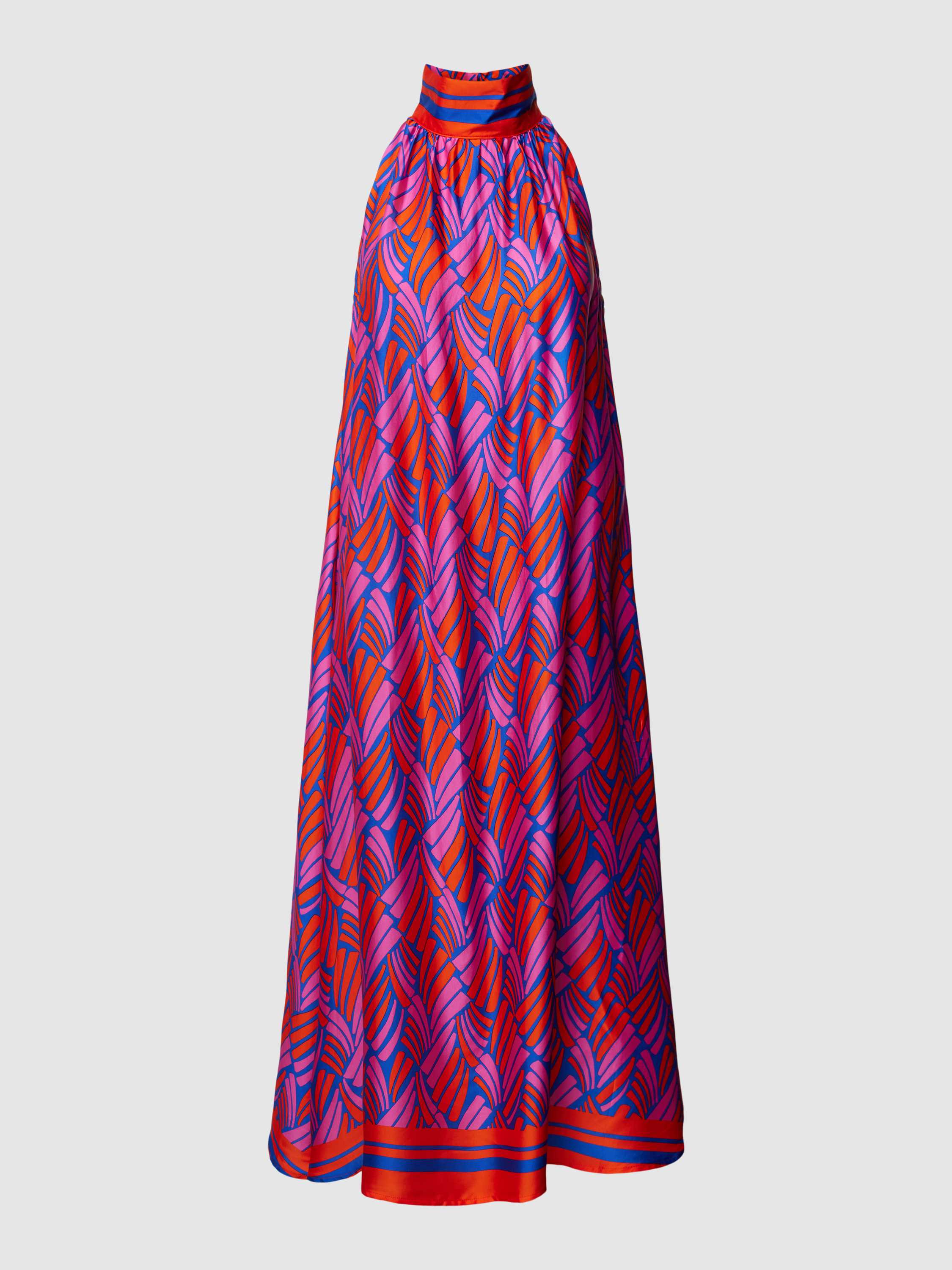 Tonno & panna Midi-jurk met opstaande kraag model 'Silenton'