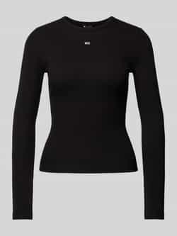 Tommy Jeans Slim fit shirt met lange mouwen en logostitching