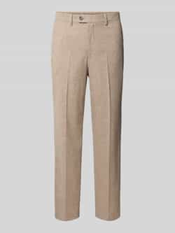 Lindbergh Regular fit stoffen broek met persplooien