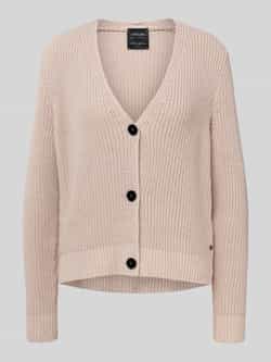 Marc Cain Regular fit gebreid jack met V-hals