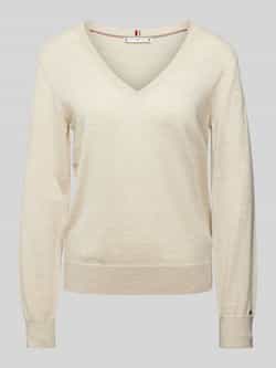 Tommy Hilfiger Gebreide pullover van wol met V-hals