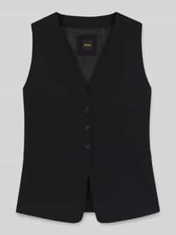 Boss Orange Slim fit gilet met 3-knoopssluiting