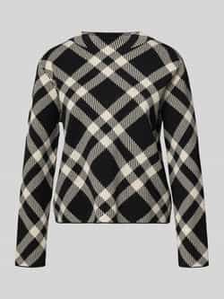 Comma Gebreide pullover van viscosemix met ronde hals