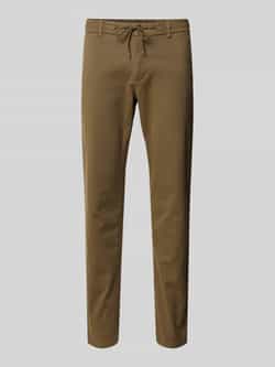 Boss Orange Groene katoenen broek met elastische taille Green Heren