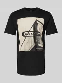 G-Star Raw T-shirt met motief- en labelprint model 'oldskool'