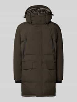 Strellson Regular fit lange jas met afneembare capuchon