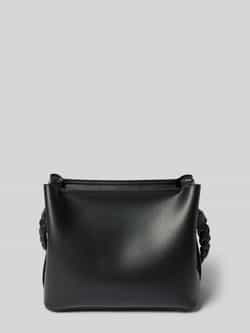 Seidenfelt Handtas in leerlook model 'MELBU'