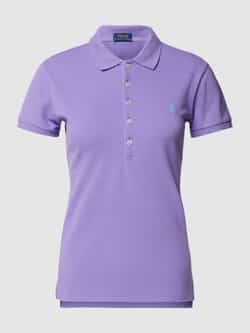 Polo Ralph Lauren Poloshirt van puur katoen met labelstitching model 'JULIE'