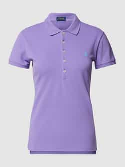 Ralph Lauren Lila Polo Shirt met Iconisch Pony Borduurwerk Purple Dames