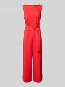 Betty Barclay Trendy Jumpsuit met Zakken en V-hals Red Dames