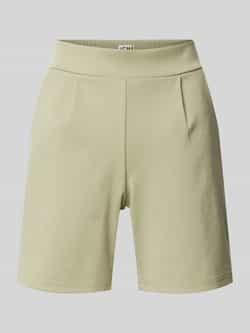 Ichi Regular fit korte broek met bandplooien model 'Kate'