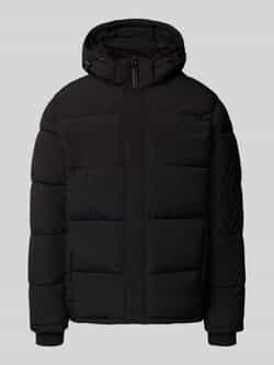 Pepe Jeans Regular fit gewatteerd jack met afneembare capuchon model 'JOBIAS'