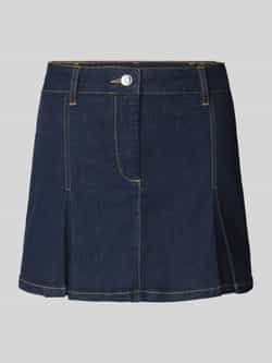 Liu Jo White Jeansrok met platte plooien