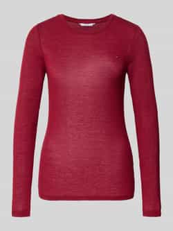 Tommy Hilfiger Slim fit shirt met lange mouwen van een mix van modal en kasjmier