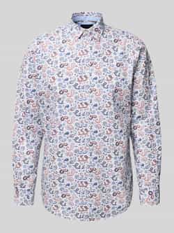 Christian Berg Men Vrijetijdsoverhemd met knoopsluiting