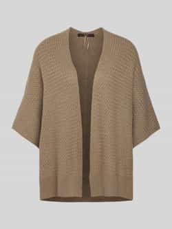 Windsor Kasjmier cardigan met opengewerkte voorkant
