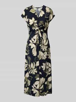 Betty Barclay Midi-jurk met V-hals en knoopdetail