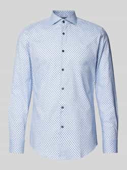Boss Slim fit zakelijk overhemd met haaikraag model 'Hank'
