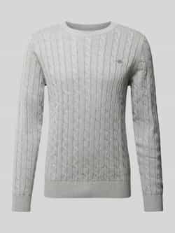 Gant Gebreide pullover met labelstitching